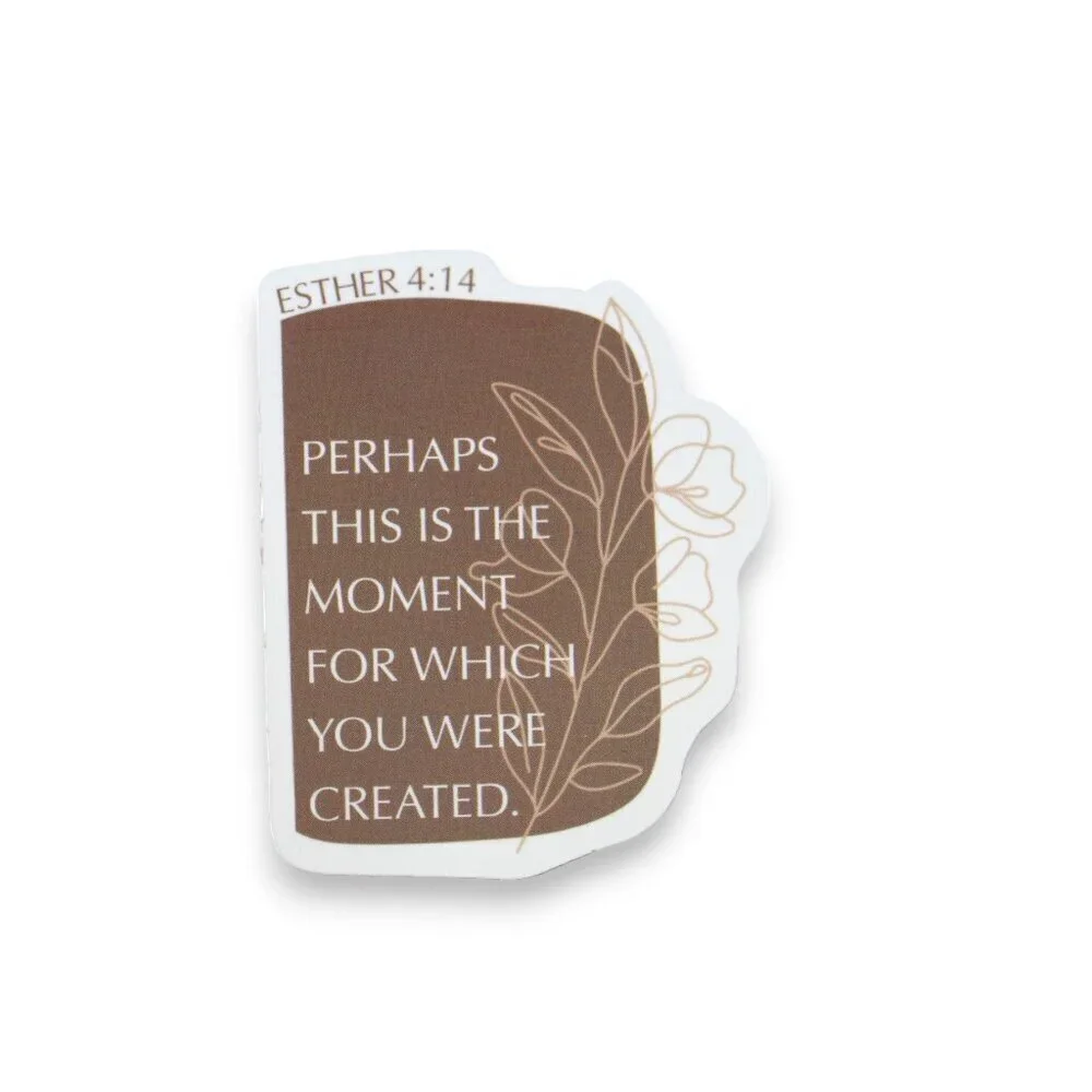 Sticker Religious Christian Bible Verse Esther 4:14